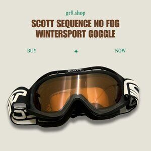 Scott Sequence No Fog Wintersport Goggle With Adjustable Strap & Foam Padding -